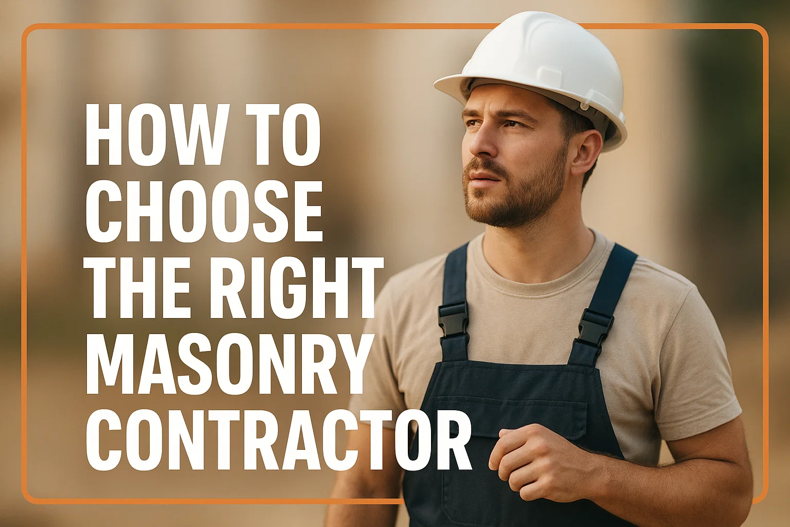 How to Choose The Right Massonary Contractor