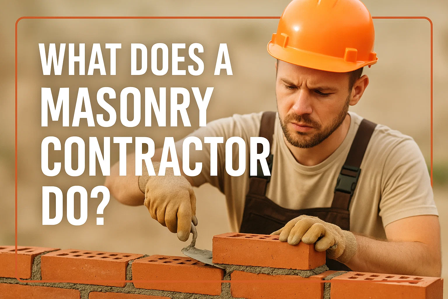 What Does a Masonry Contractor Do?