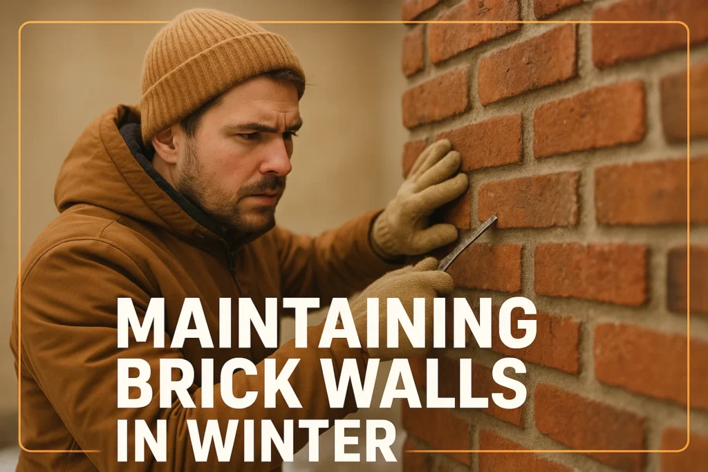 maintaining brick walls in Winter