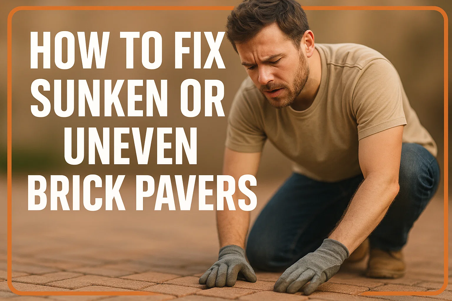 How You Can Fix Sunken or Uneven Brick Pavers