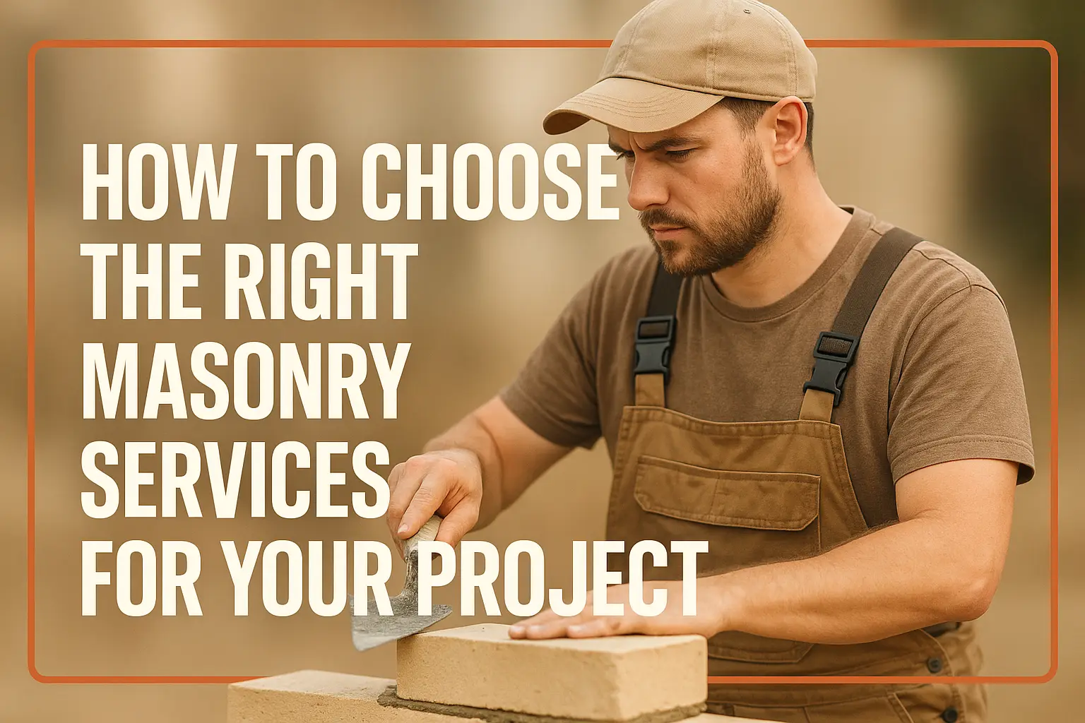 How to Choose the Right Masonry Services for Your Project