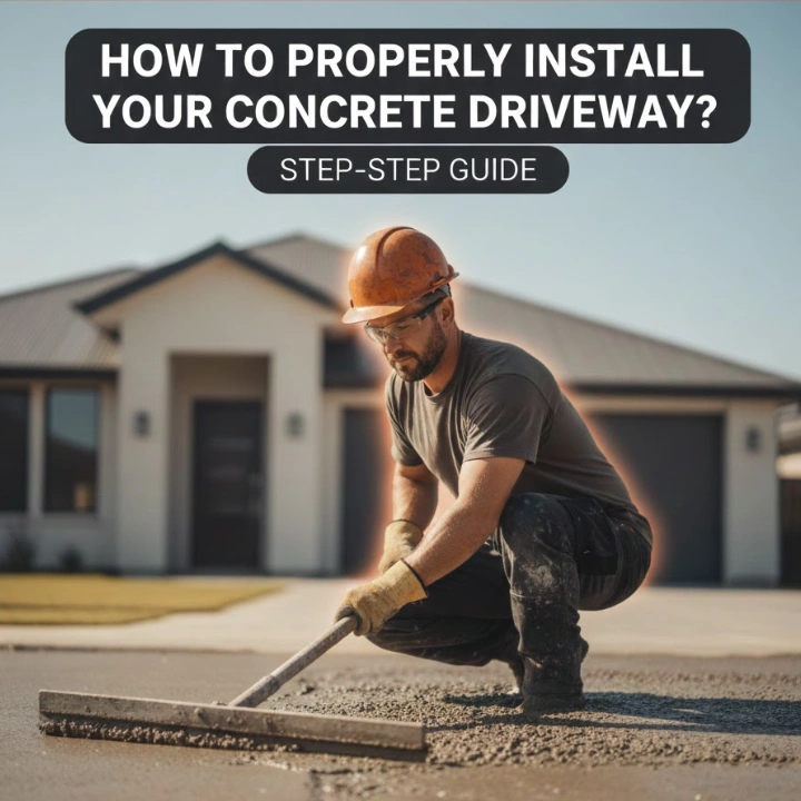 How to Properly Install Your Concrete Driveway?
